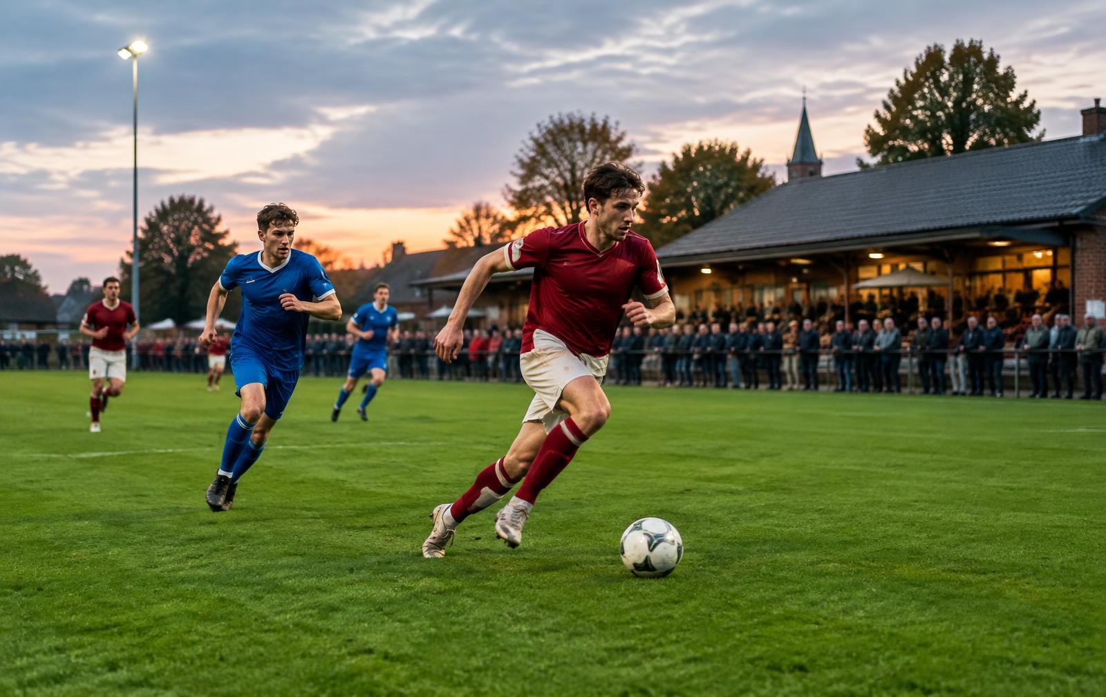 FC Riverside player during an evening match